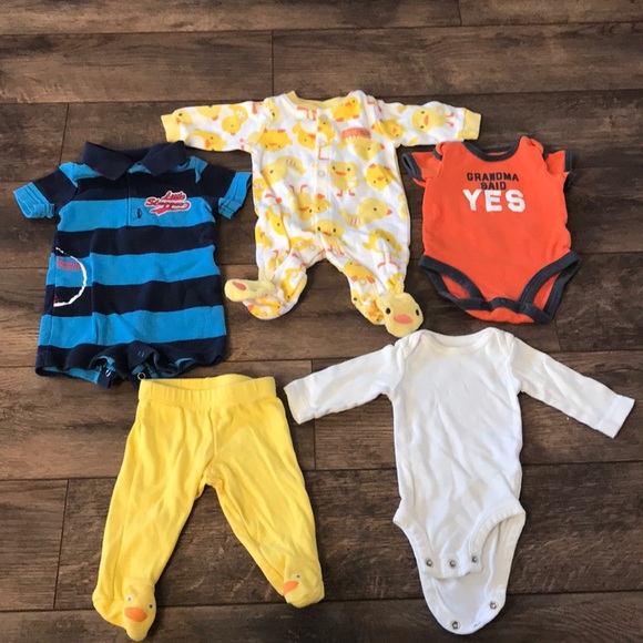 Carter's Other - Lot of Carter’s NB Pajamas, Shirt, Pants, Onsies
